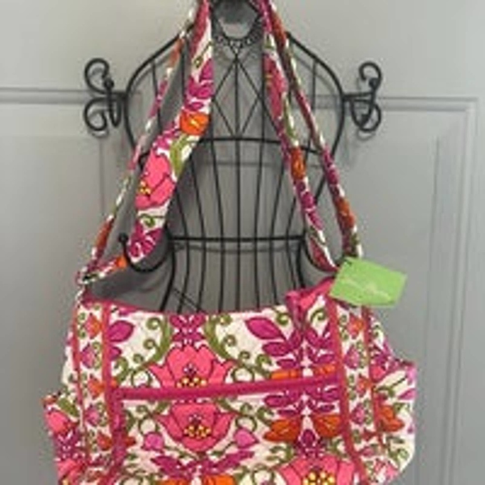 Vera Bradley Shoulder Bag in Lilli Bell Floral Tulips Print